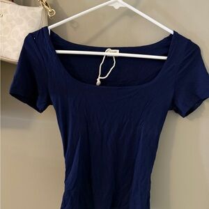 Elegant Navy short Sleeve Tee